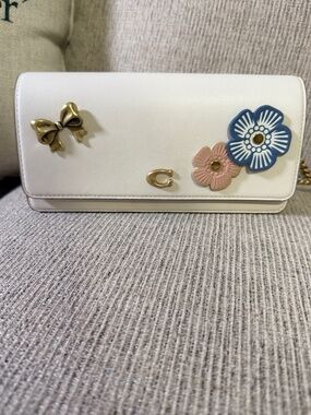 Coach Evie Long Wallet with Chain Women's